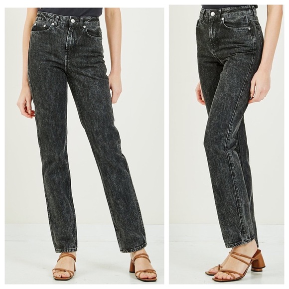 Ganni Washed Denim High Waisted Jeans